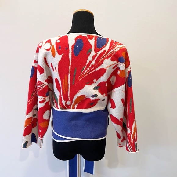 Rosie Assoulin Elad’s Dad Cashmere Wrap Sweater - Picture 6 of 13